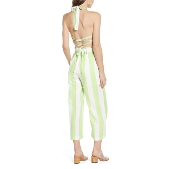 MSRP $114 | MOON RIVER Button Detail Wide Leg Striped Jumper Size S | QUICK SHIP - Picture 2 of 7